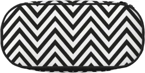 ZigZag Stripe Print Simple rectangle Pen bag Storage case for Office supplies,cosmetics,toiletries